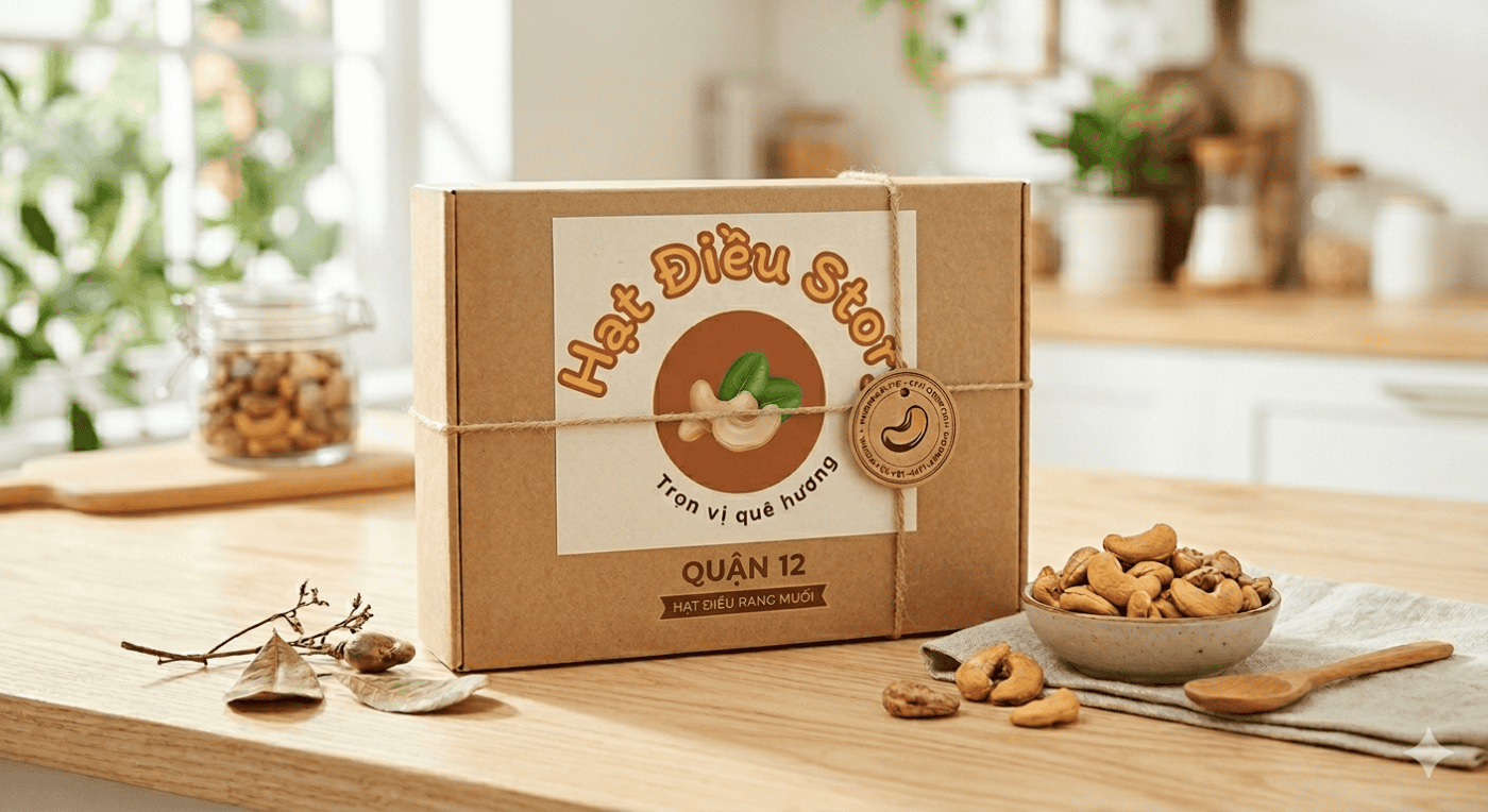Hạt Điều Story Quận 12 đóng gói đẹp mắt